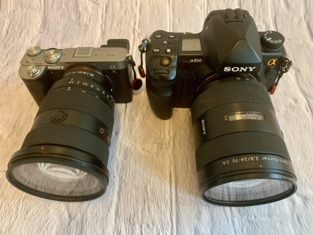 Vergleich Sony Alpha 850 und Sony Alpha 7C