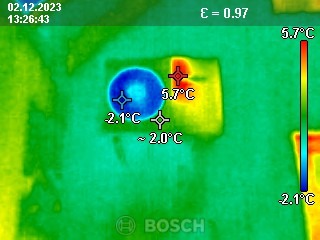 Wärmepumpe und Wärmebildkamera